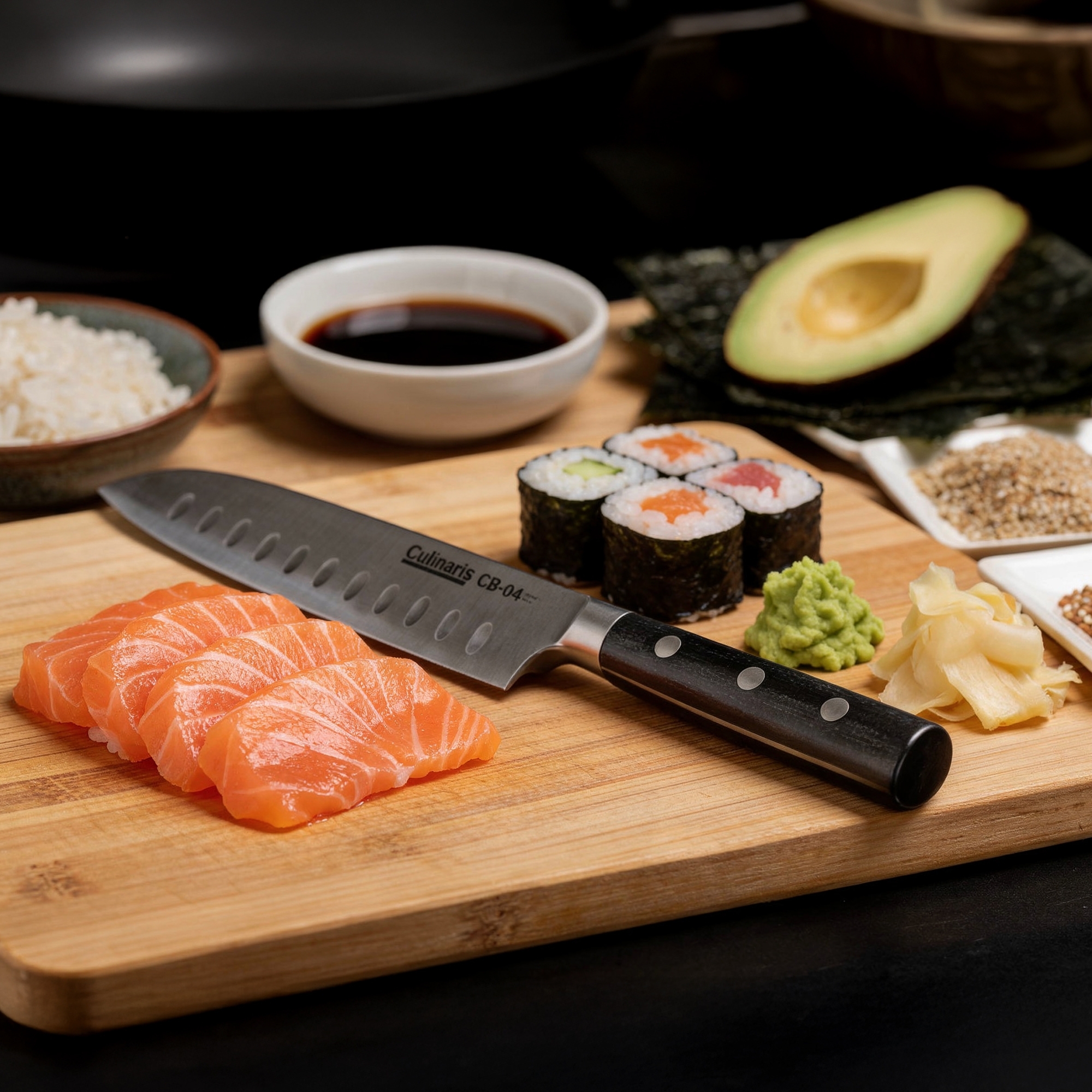 Santoku small - Black series - 13 cm - CB-04 | Culinaris