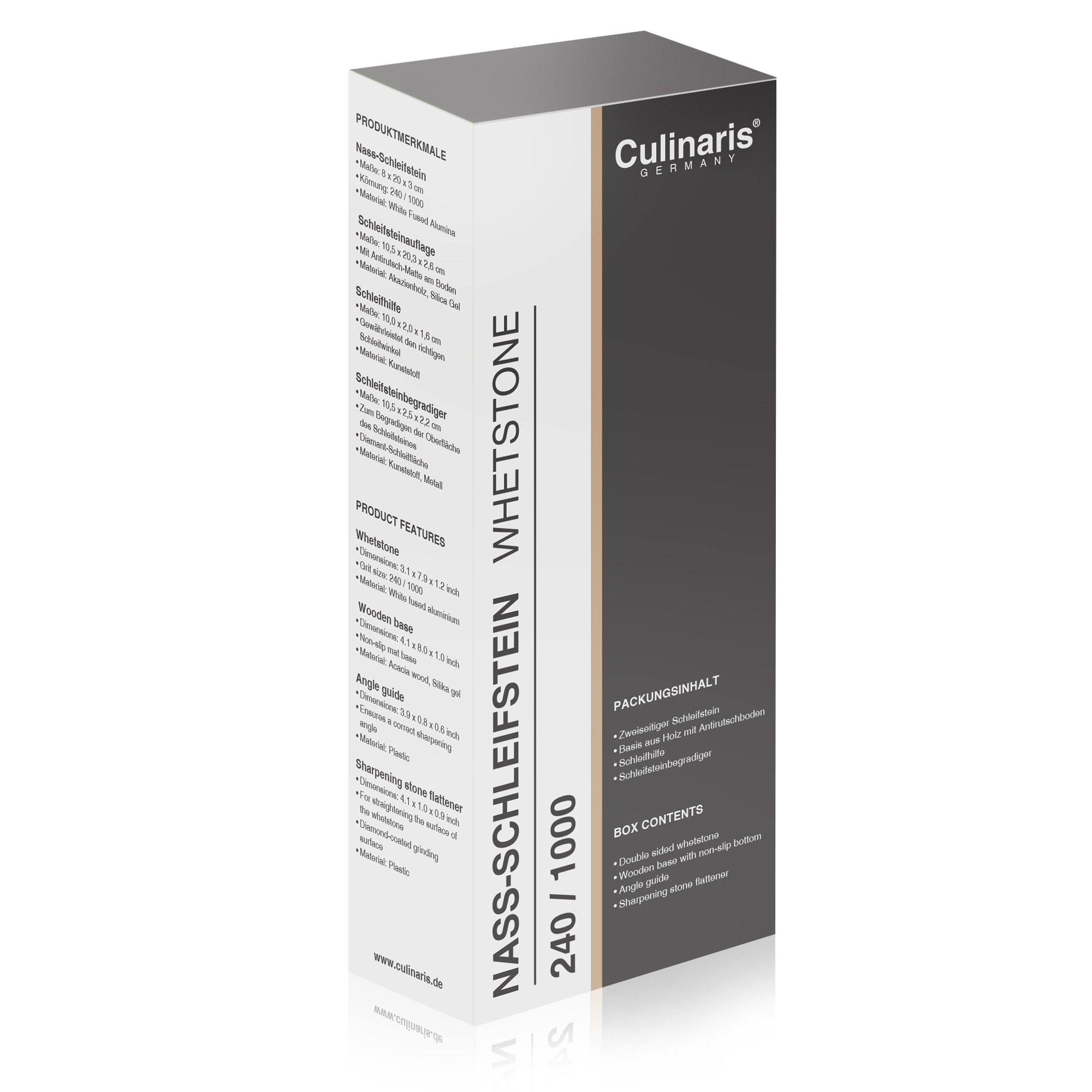Nass-Schleifstein - 240/1000 - 5tlg.-Set | Culinaris