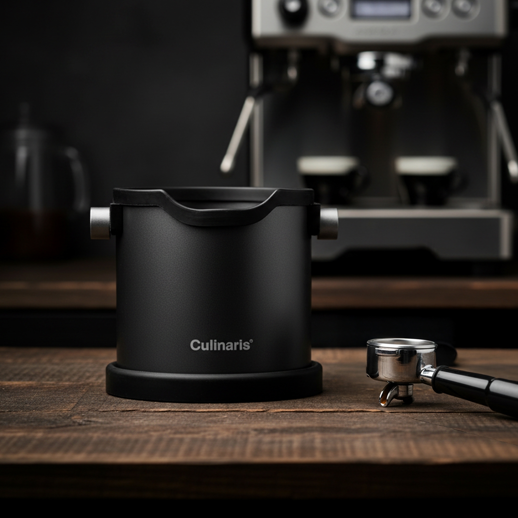 Espresso Knock Box - matt black | Culinaris