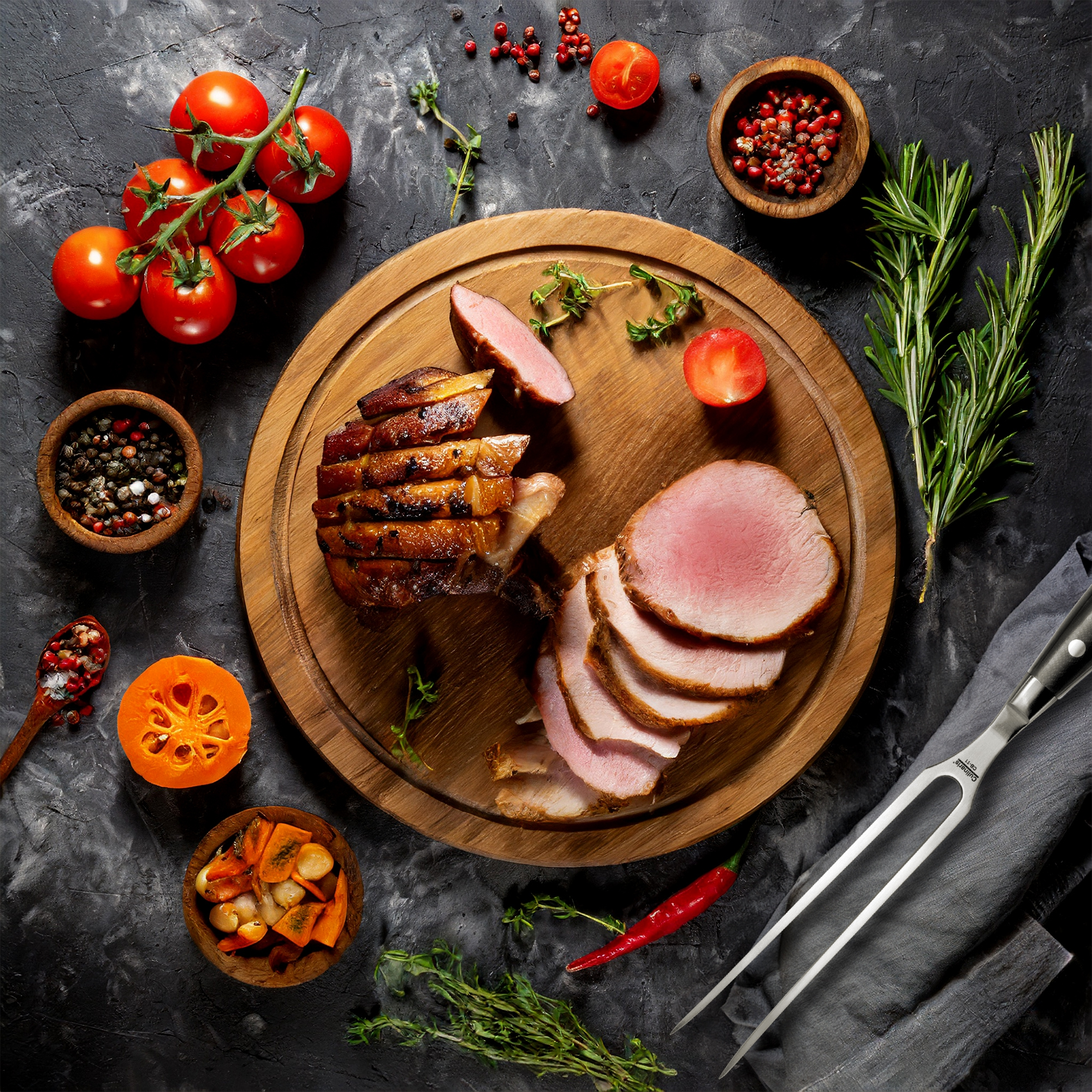 Meat fork - Black series - 19 cm - CB-11 | Culinaris