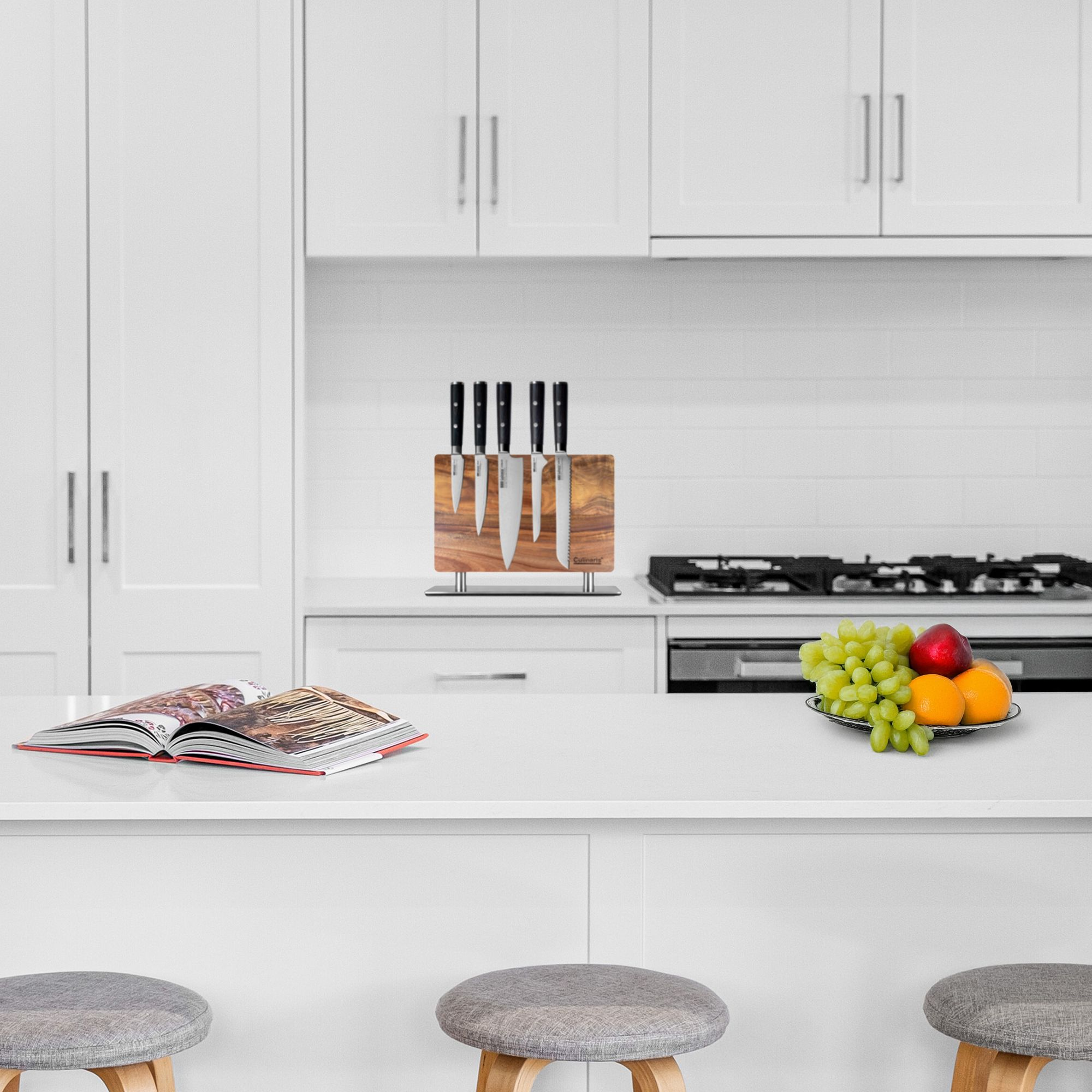 Magnet-Messerblock mit Edelstahlfuss - CB-20 | Culinaris