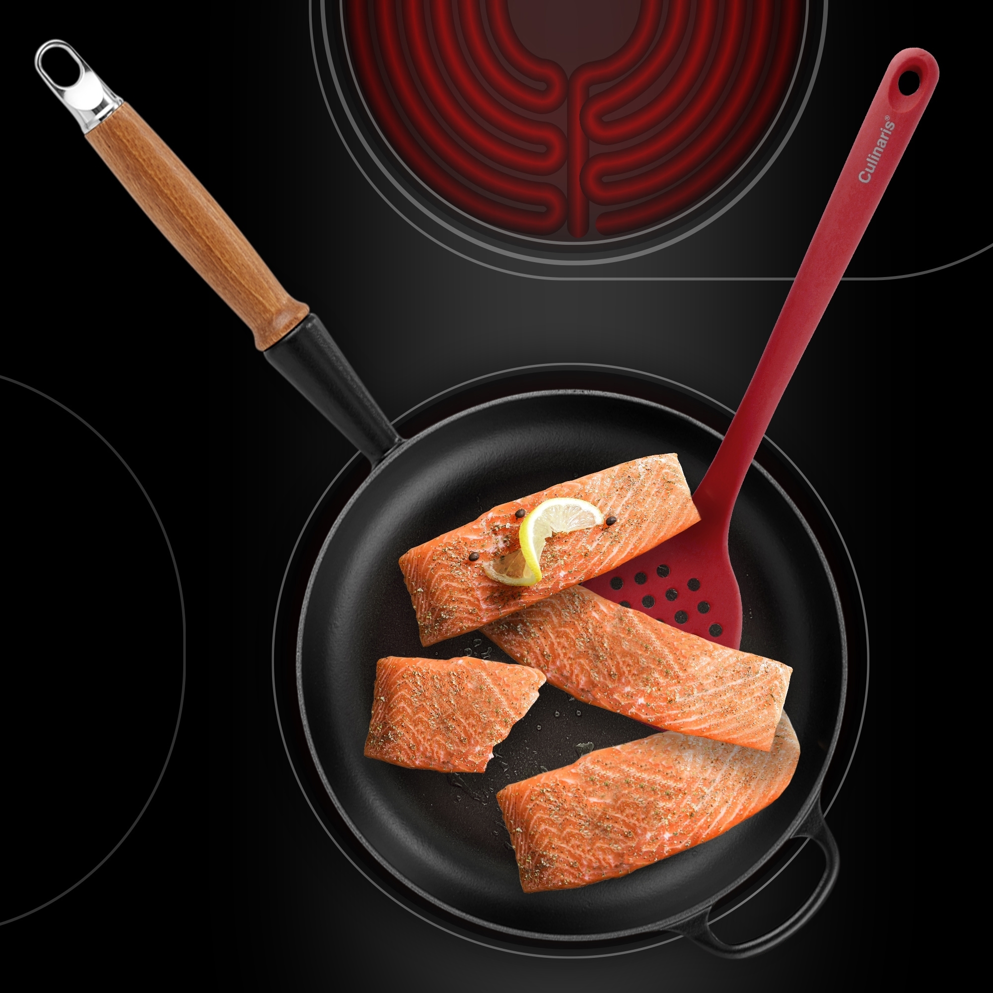 Perforated turner - silicone | Culinaris