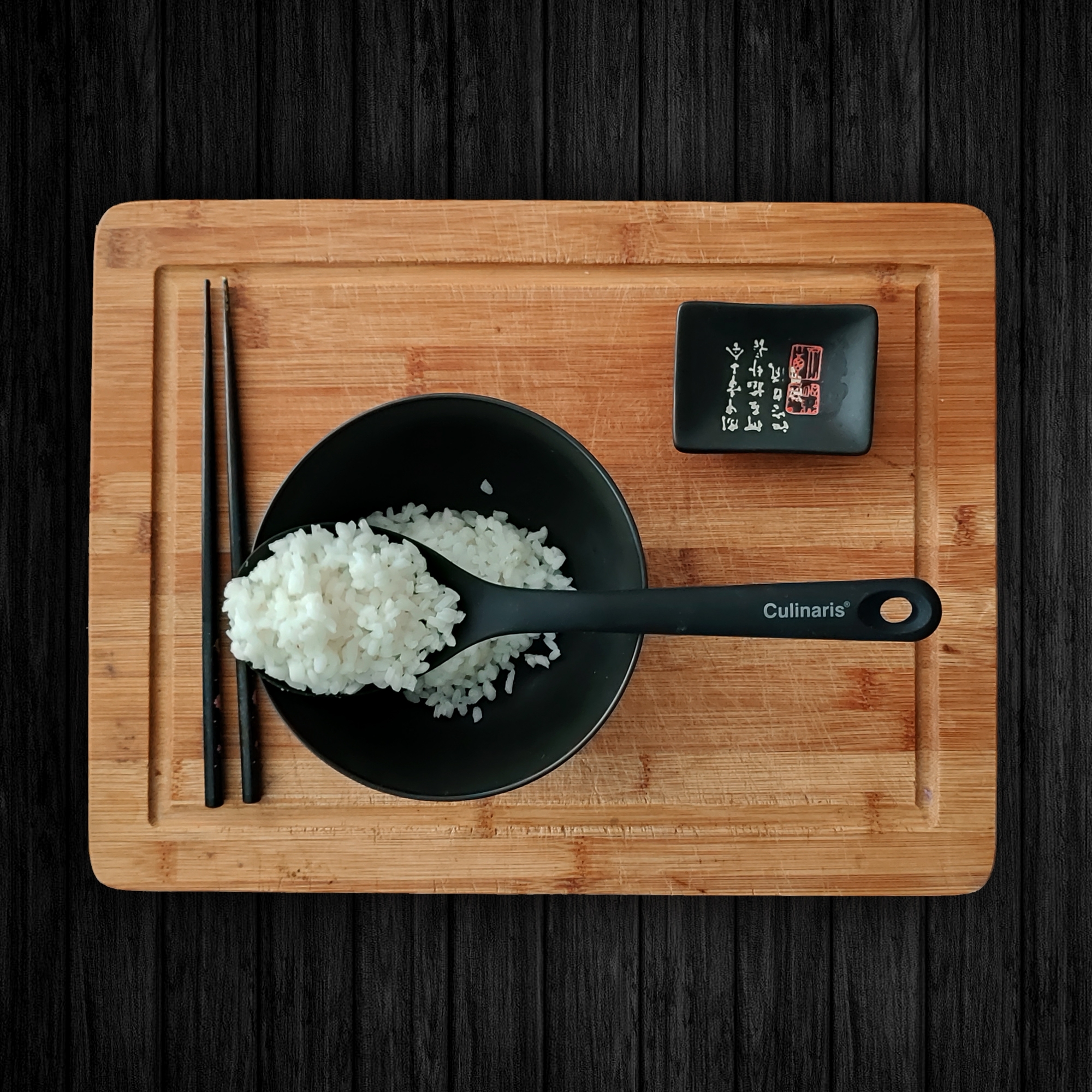 Rice spoon / salad spoon - silicone - red | Culinaris