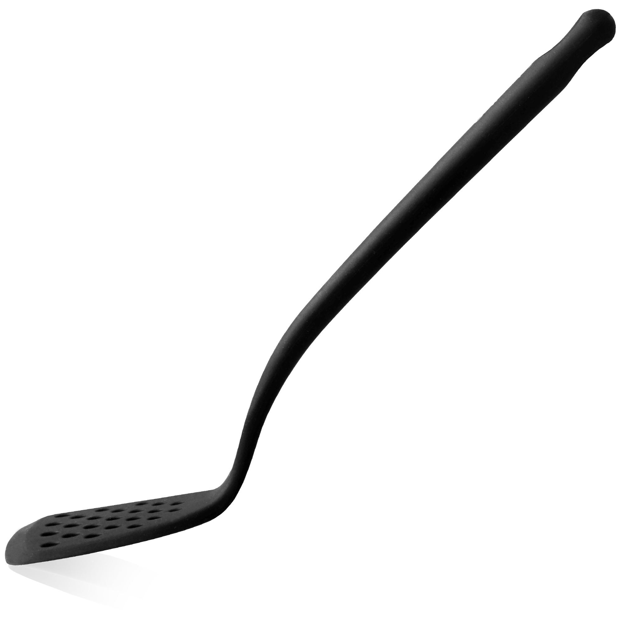 Perforated turner - silicone - black | Culinaris