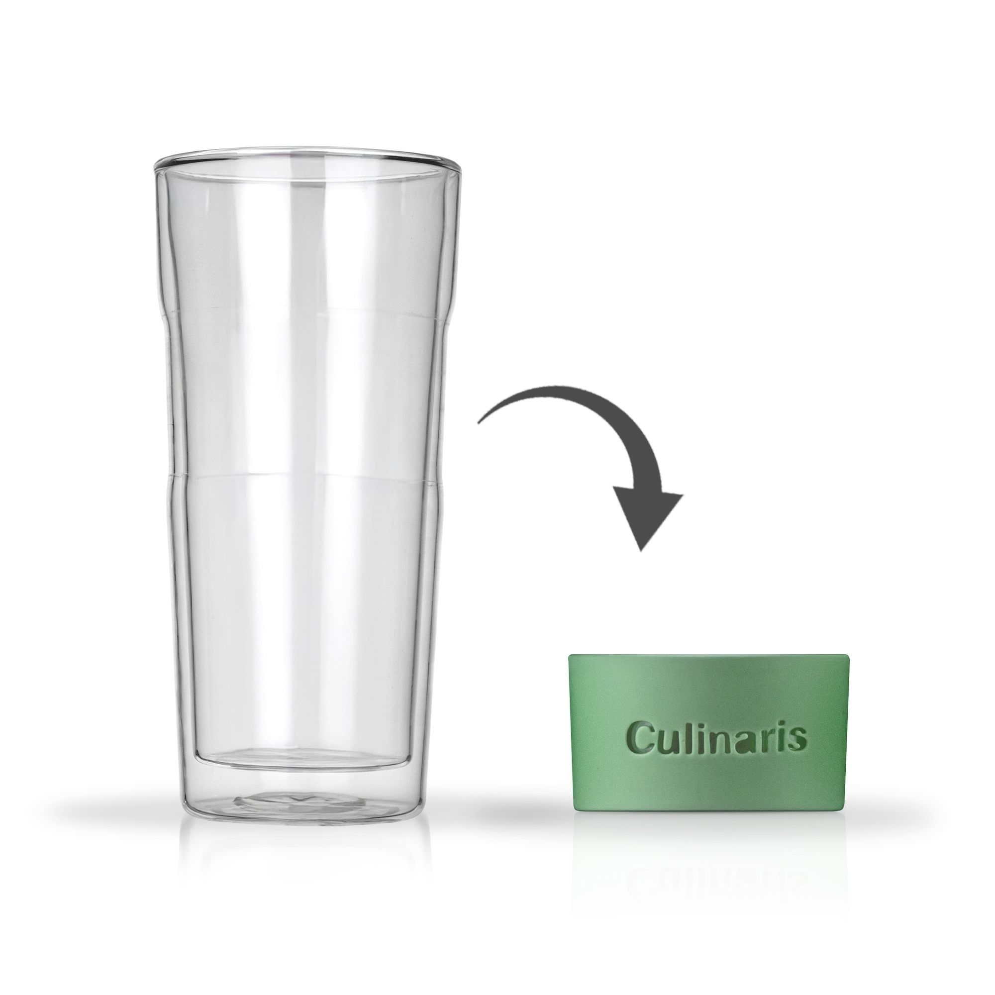 Glasmug - Portare - 420 ml - mint | Culinaris