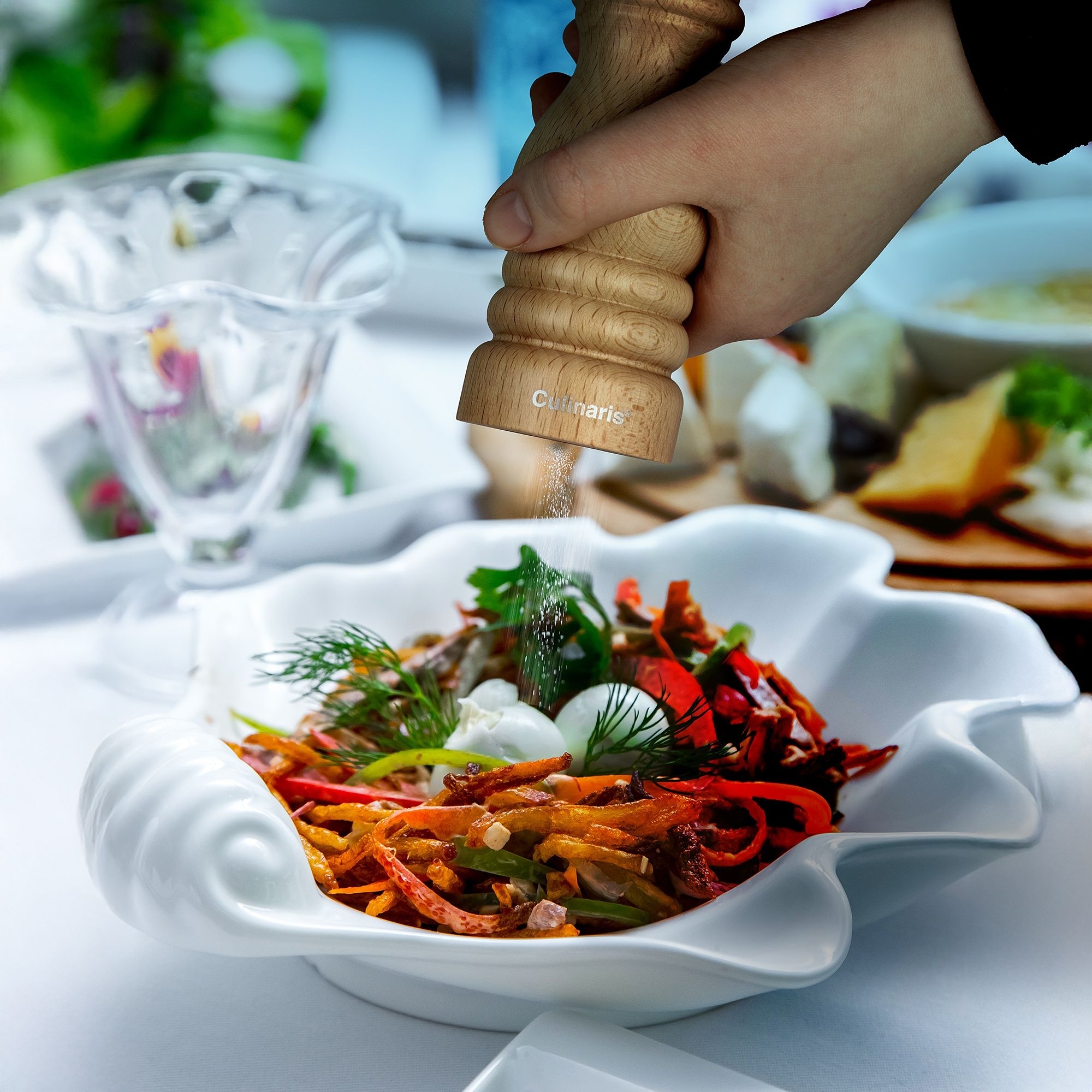 Salt mill - Molina - 18 cm - Beech wood | Culinaris