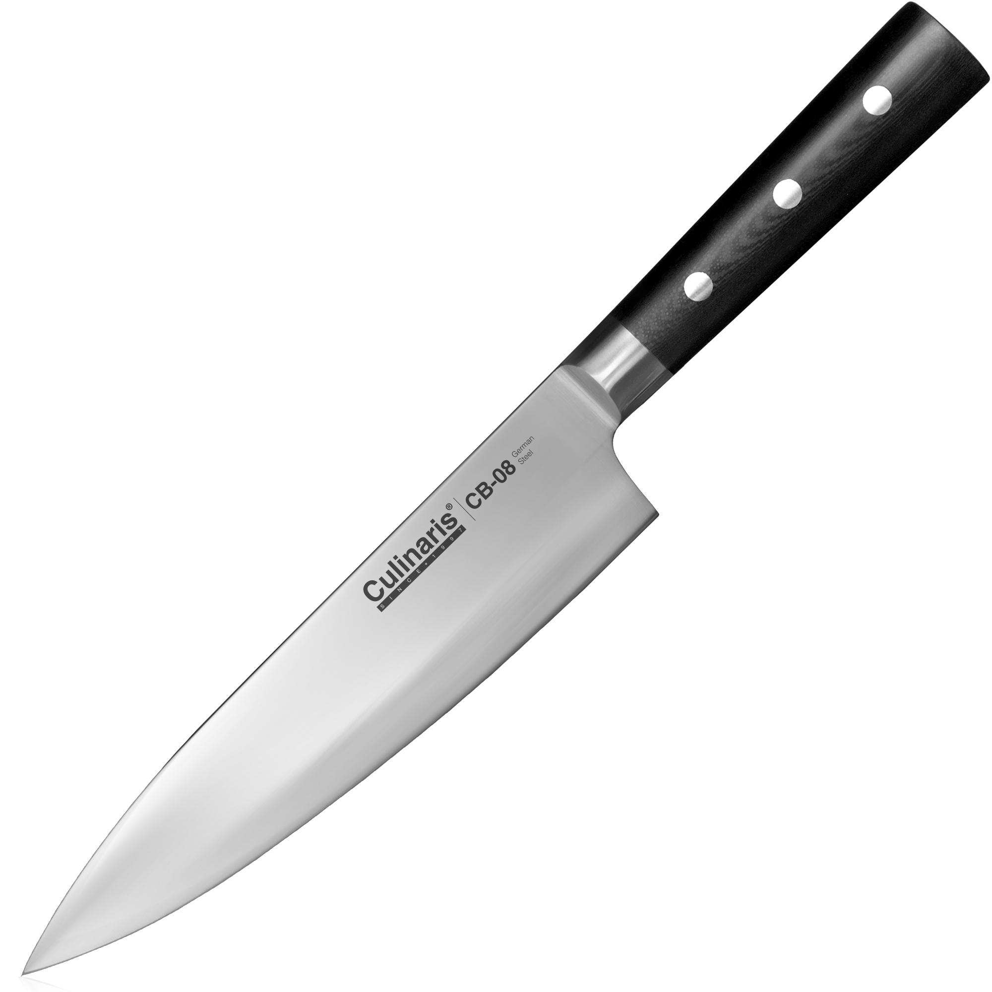 Kochmesser groß - Black Serie - 20 cm - CB-08 | Culinaris