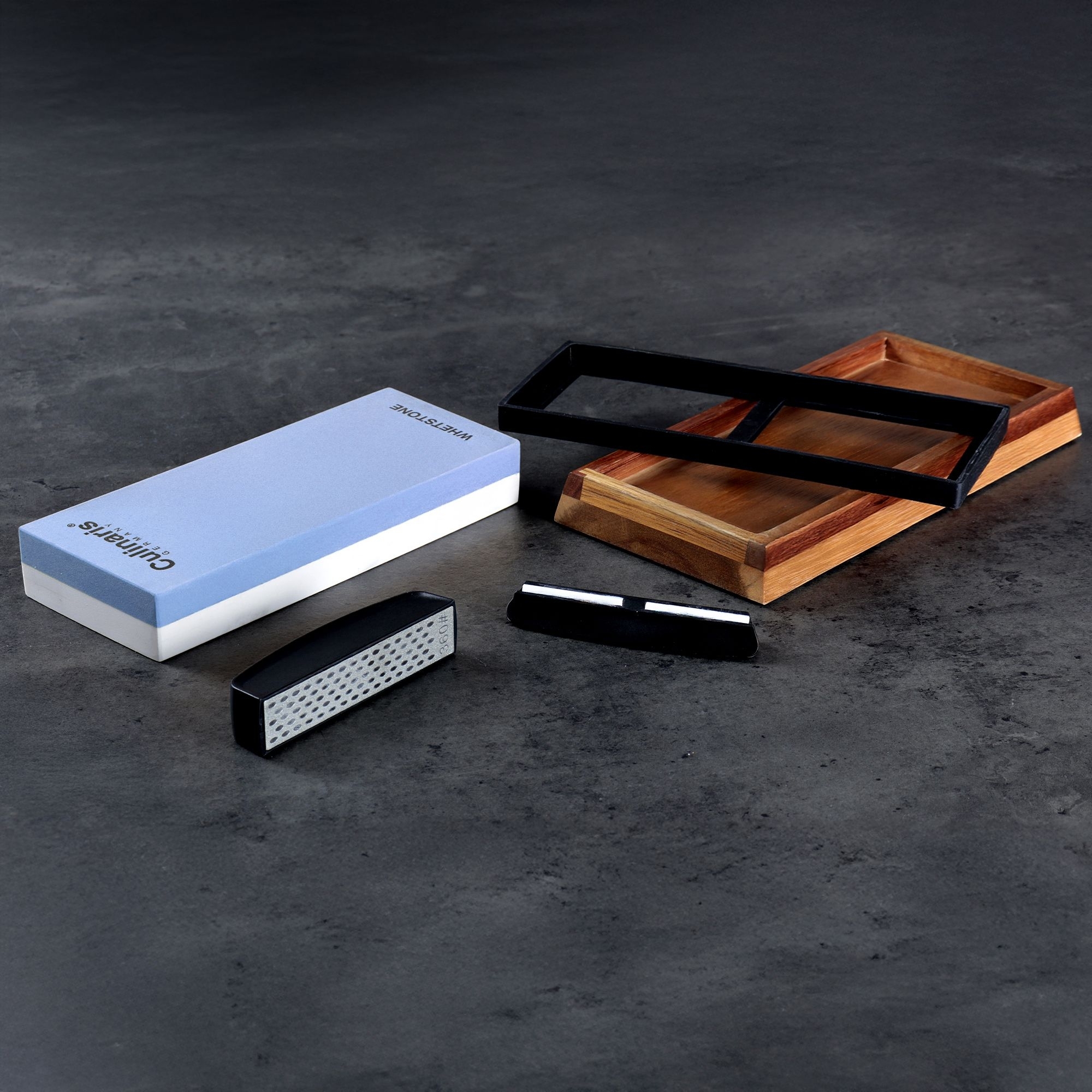 Wet whetstone - 3000/8000 - 5-piece set | Culinaris