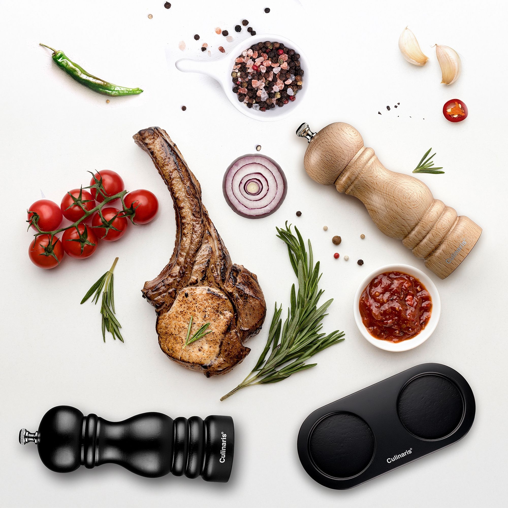 Pepper mill - Molina - 18 cm - black | Culinaris