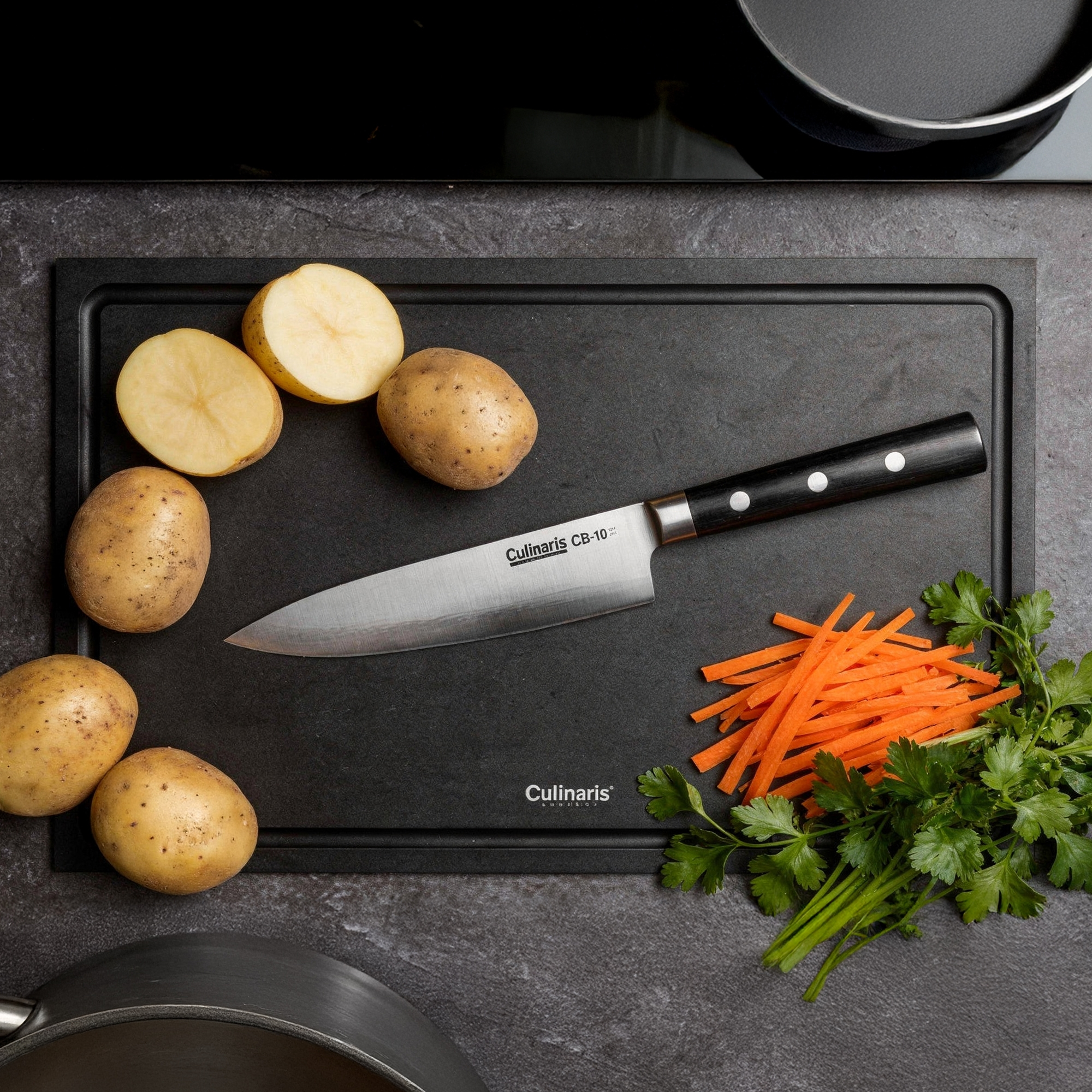 Kochmesser klein - Black Serie - 14 cm - CB-10 | Culinaris
