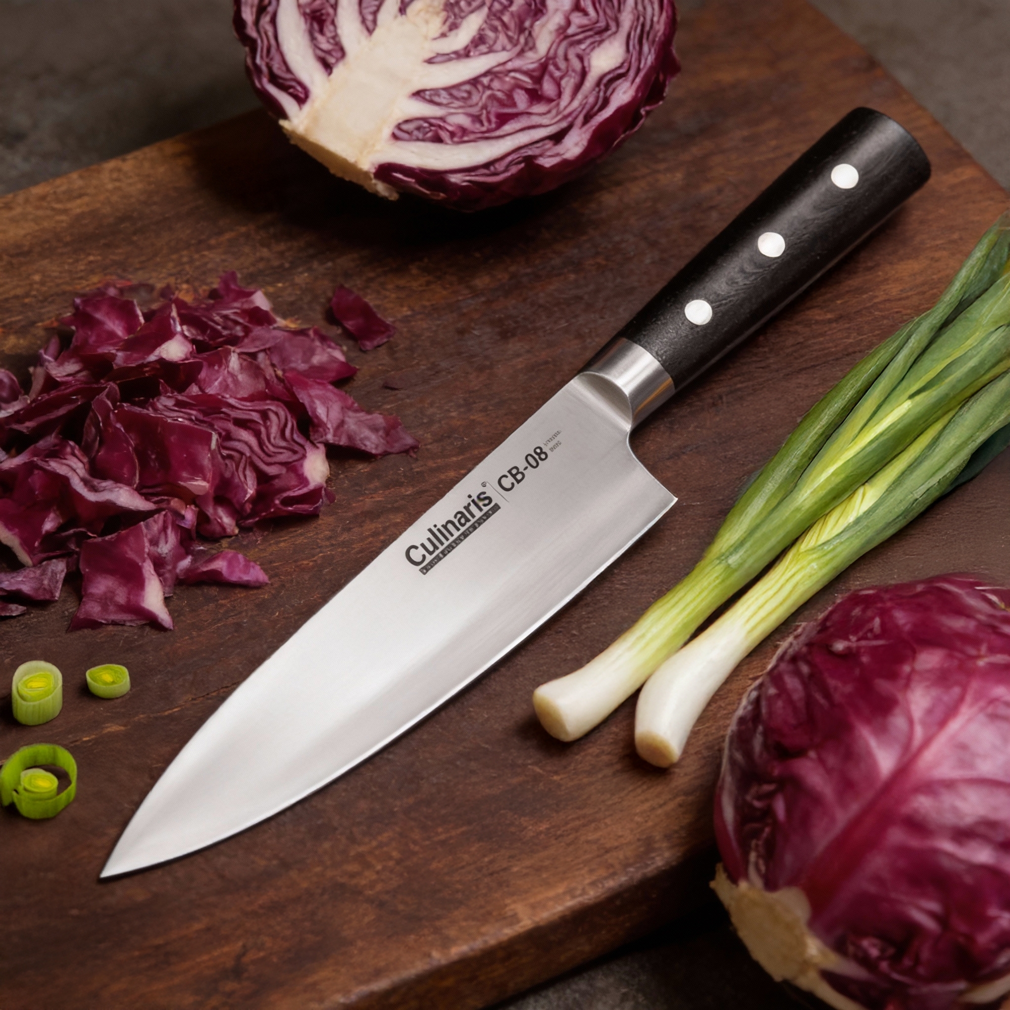 Chef's knife large - Black series - 20 cm - CB-08 | Culinaris