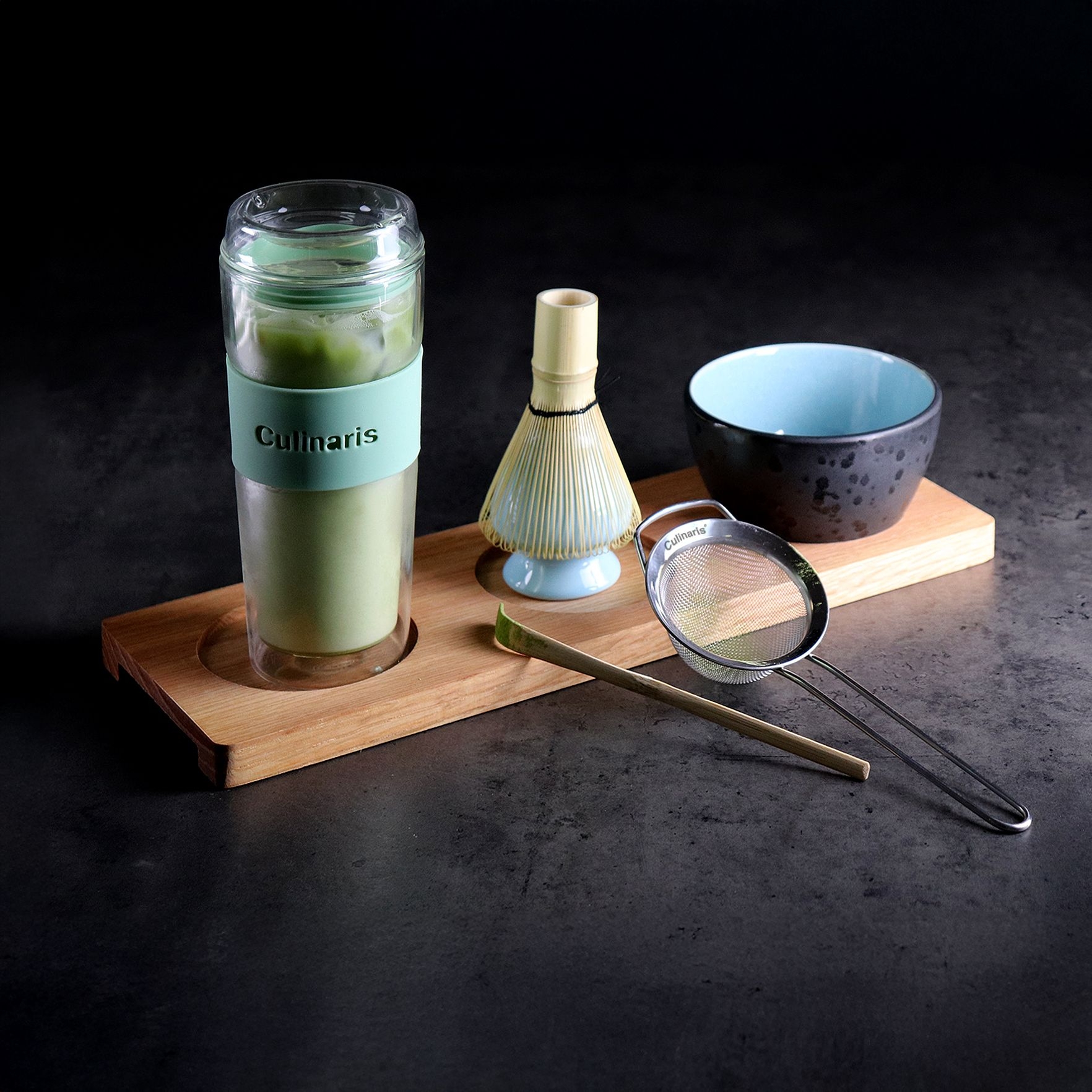 Glass mug - portare - 420 ml - mint | Culinaris