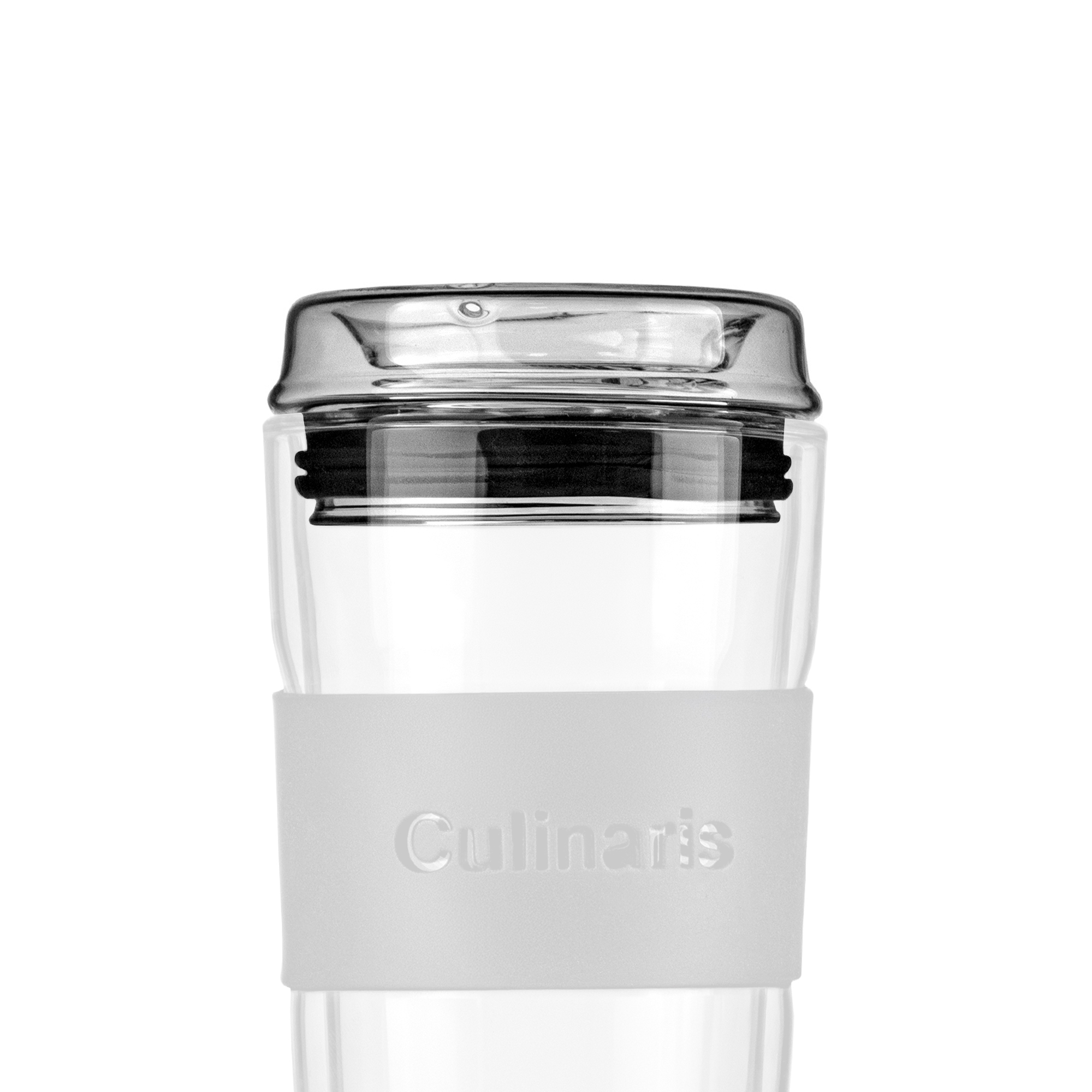 Replacement lid for glass mug + sealing ring black - Portare | Culinaris