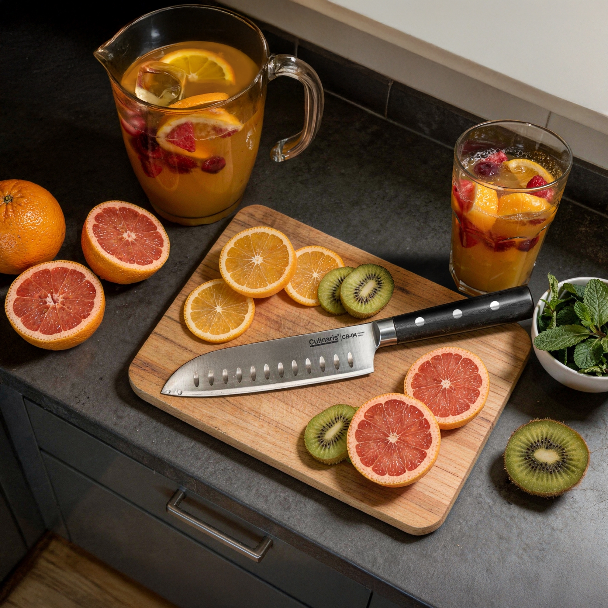 Santoku klein - Black Serie - 13 cm - CB-04 | Culinaris