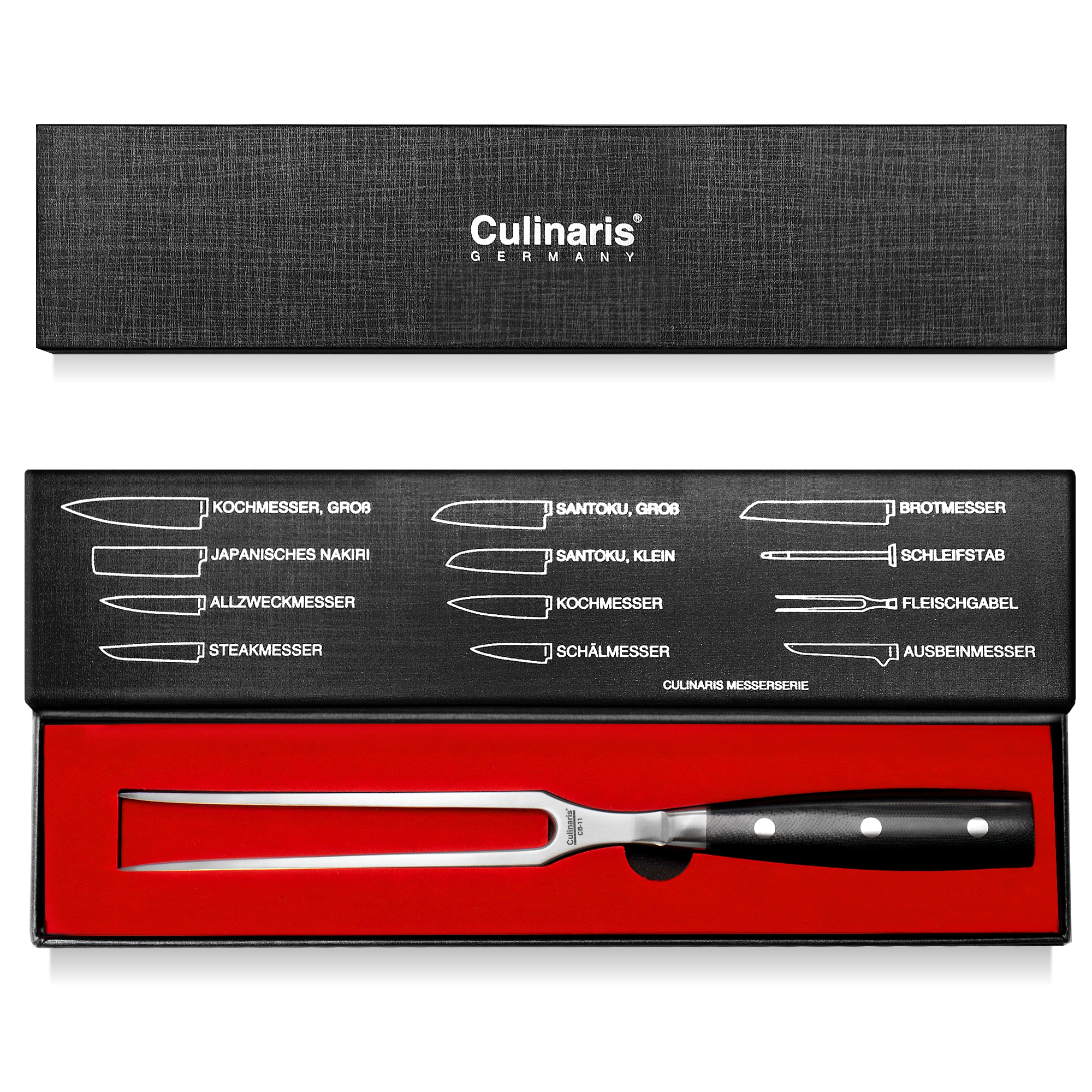 Meat fork - Black series - 19 cm - CB-11 | Culinaris