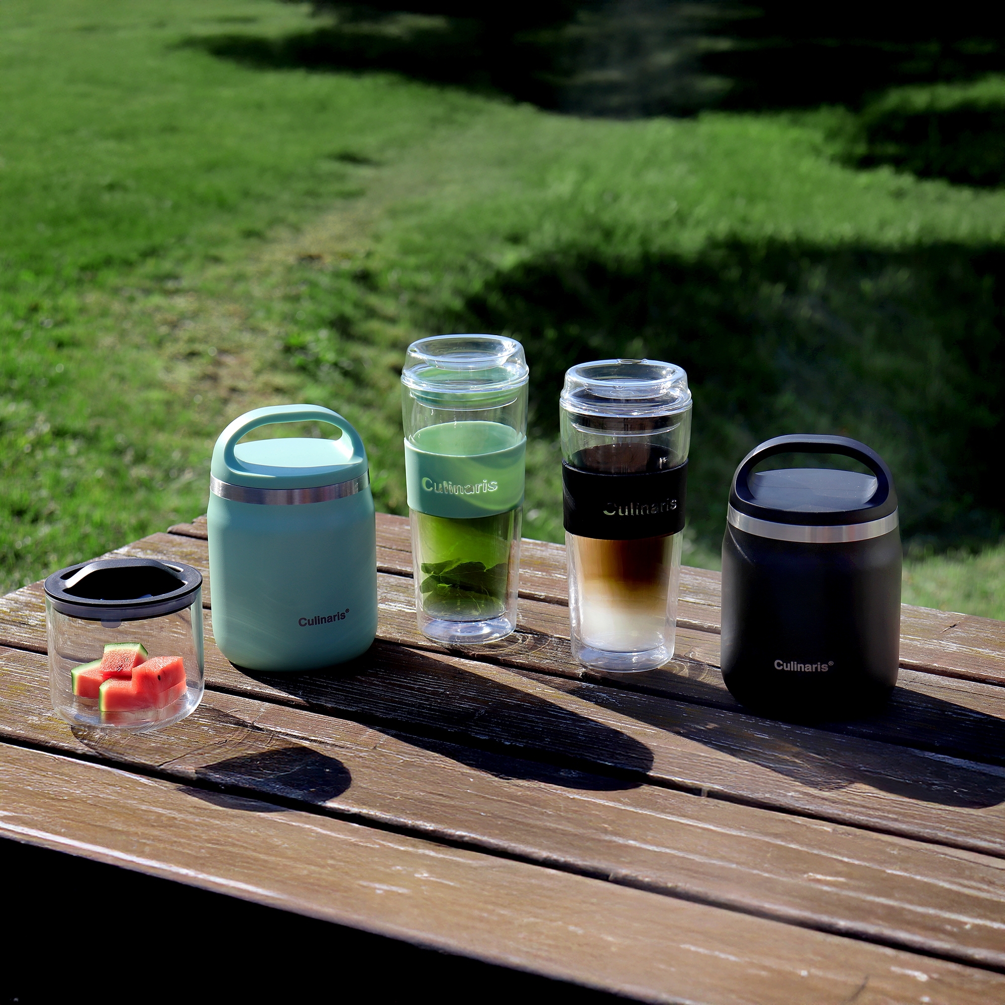 Glass mug - portare - 420 ml - mint | Culinaris