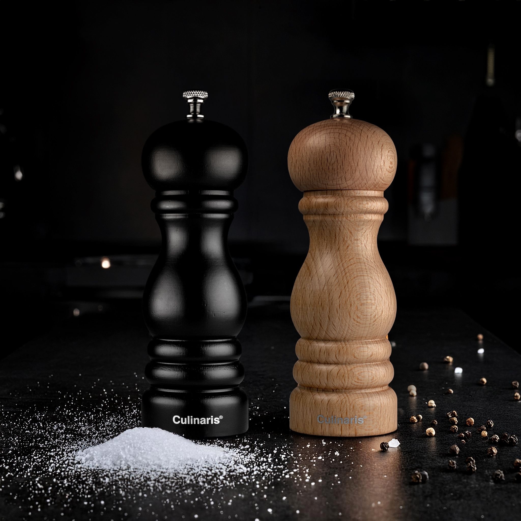 Pepper mill - Molina - 18 cm - black | Culinaris