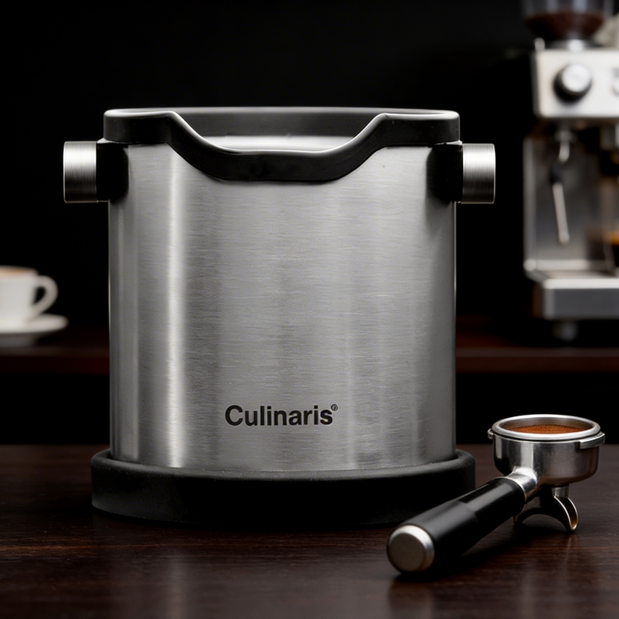 Espresso Ausschlagdose - Edelstahl matt | Culinaris