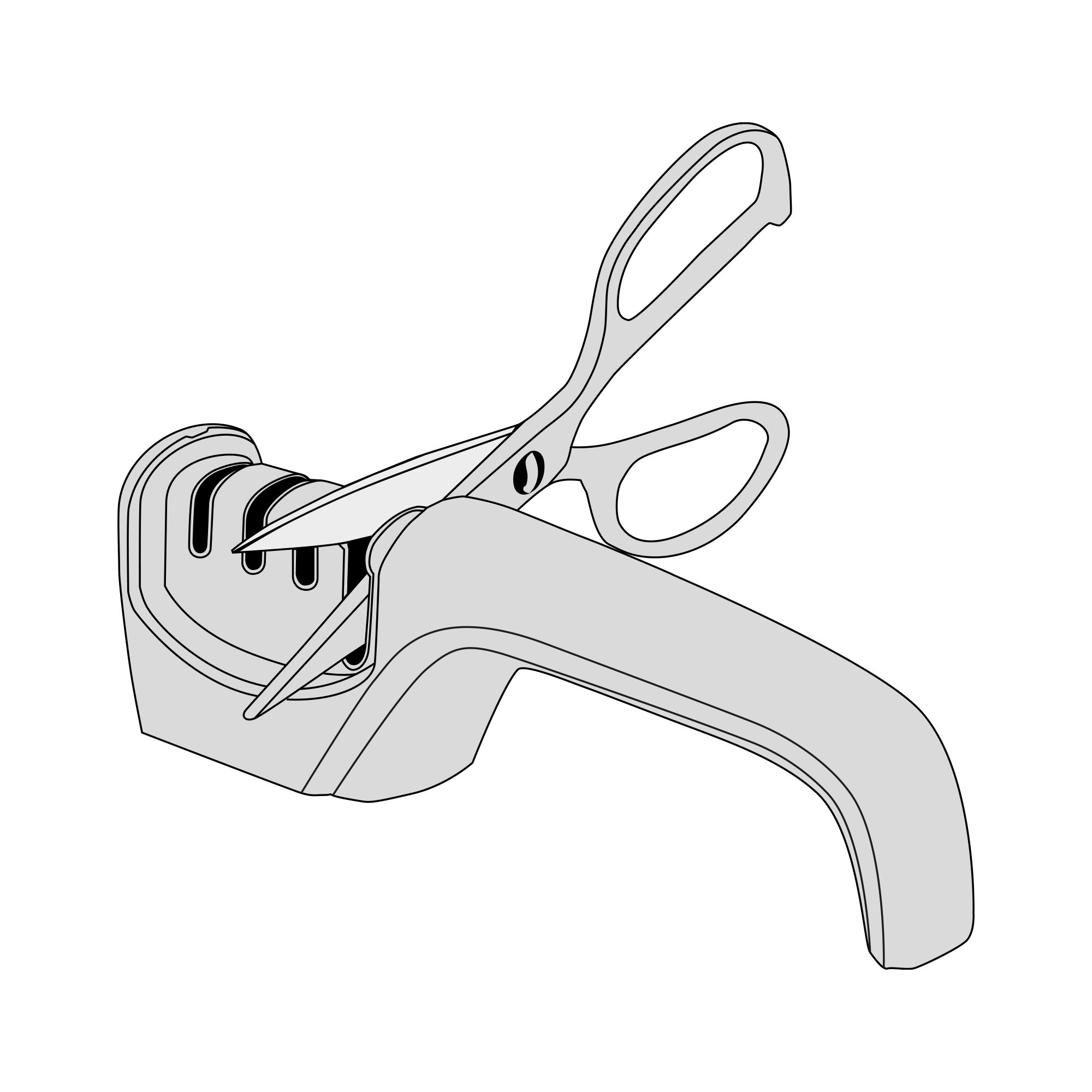 Knife sharpener - SKARPA - Cream | Culinaris