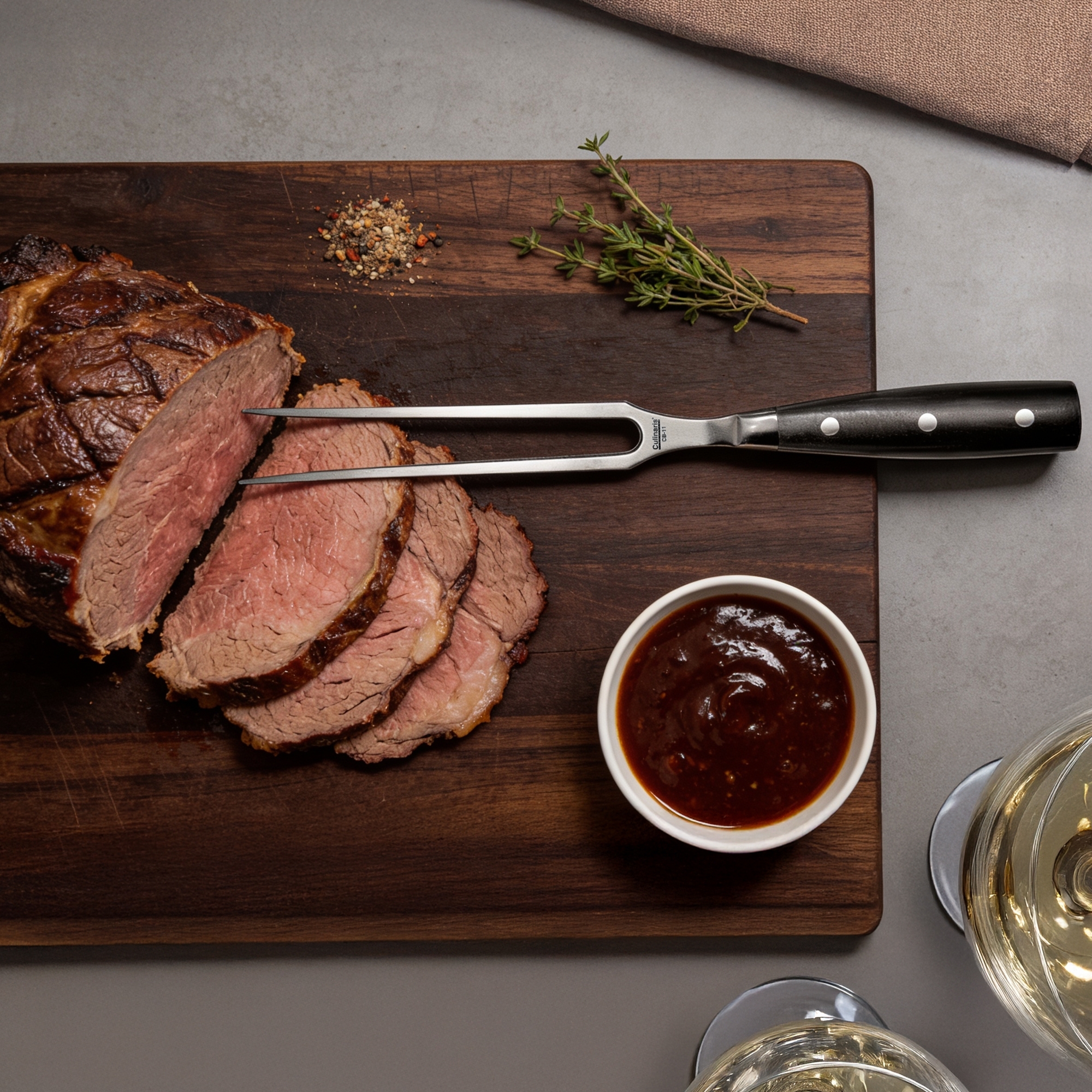 Meat fork - Black series - 19 cm - CB-11 | Culinaris