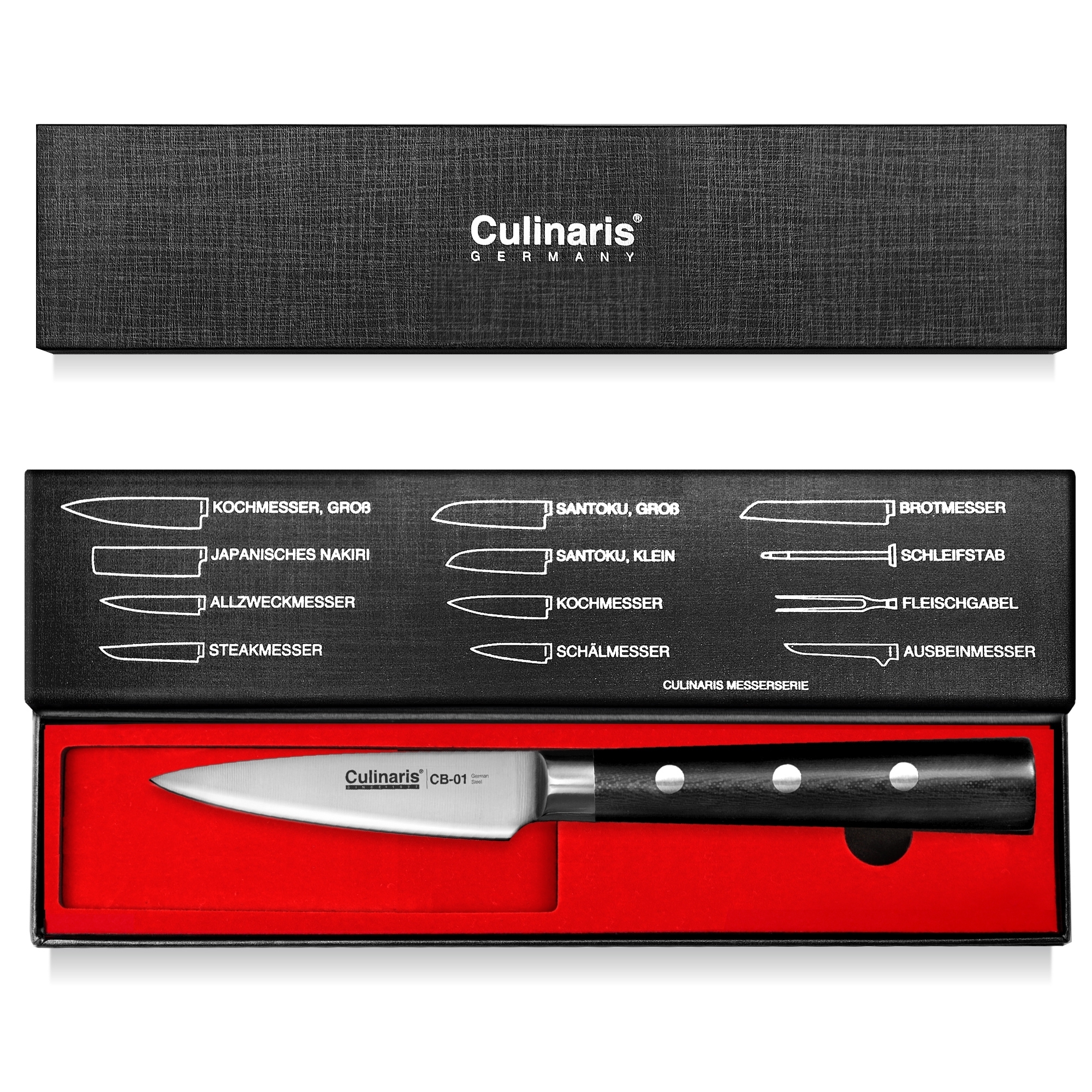 Paring knife - Black Series - 10 cm - CB-01 | Culinaris