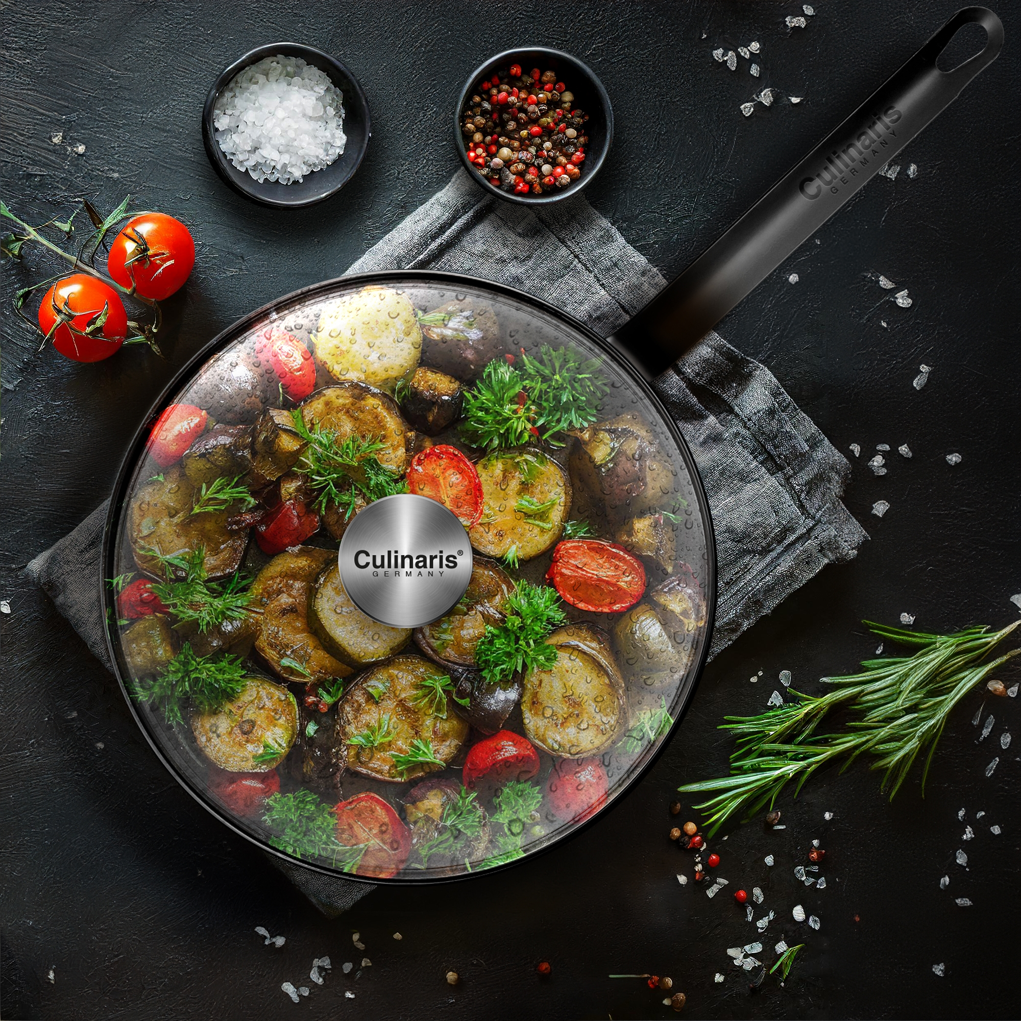 Glass lid - for iron pan Fierro Classico - 28 cm | Culinaris