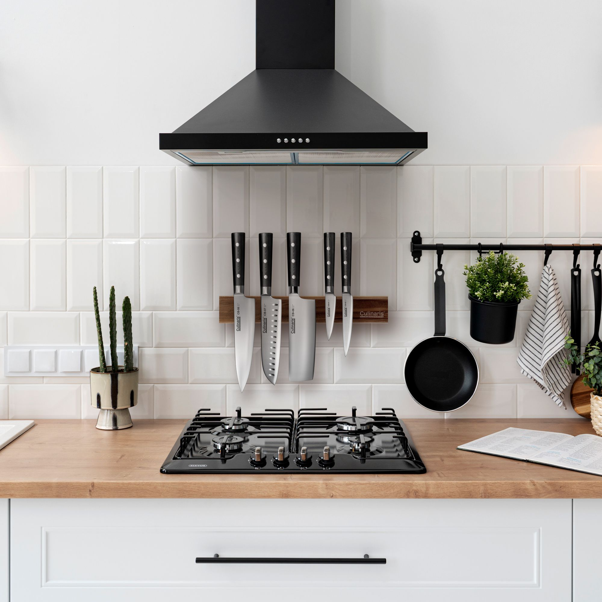 Magnetleiste - Walnuss, 40 cm - CB-14 | Culinaris