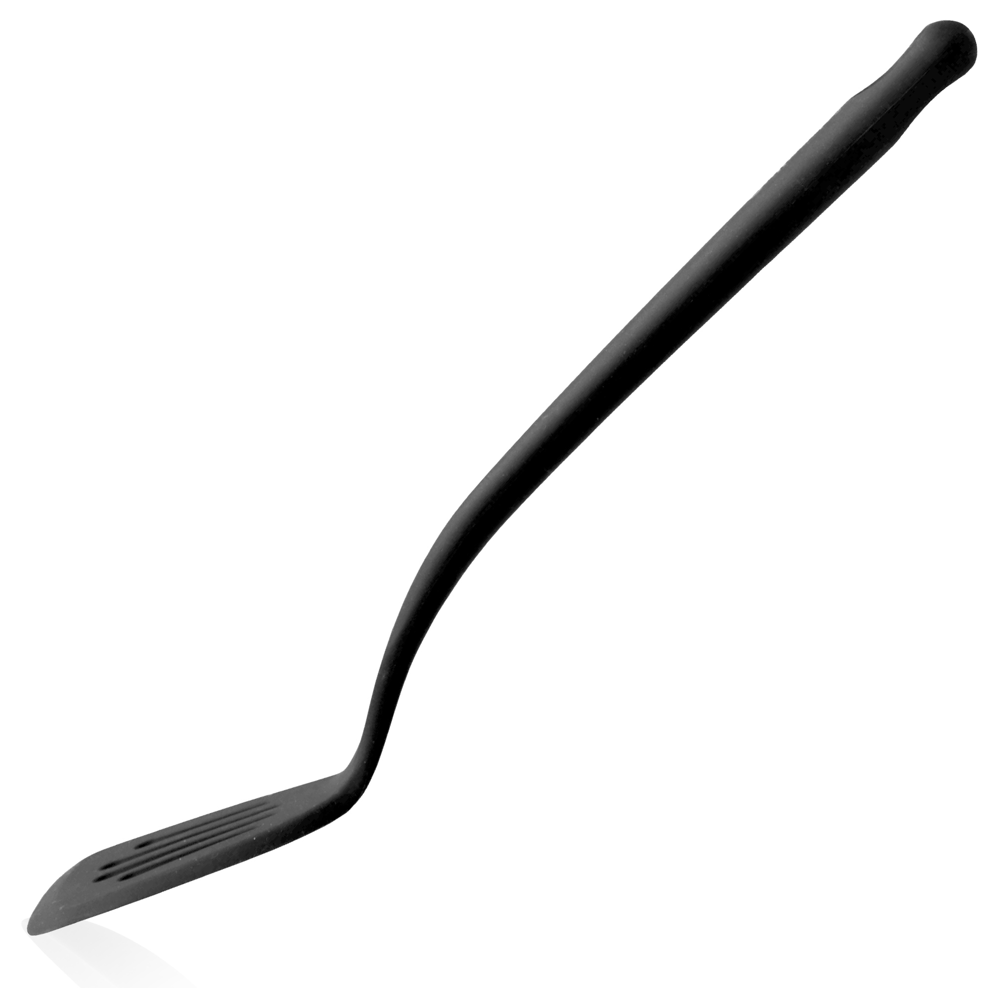 Slotted turner - silicone - black | Culinaris