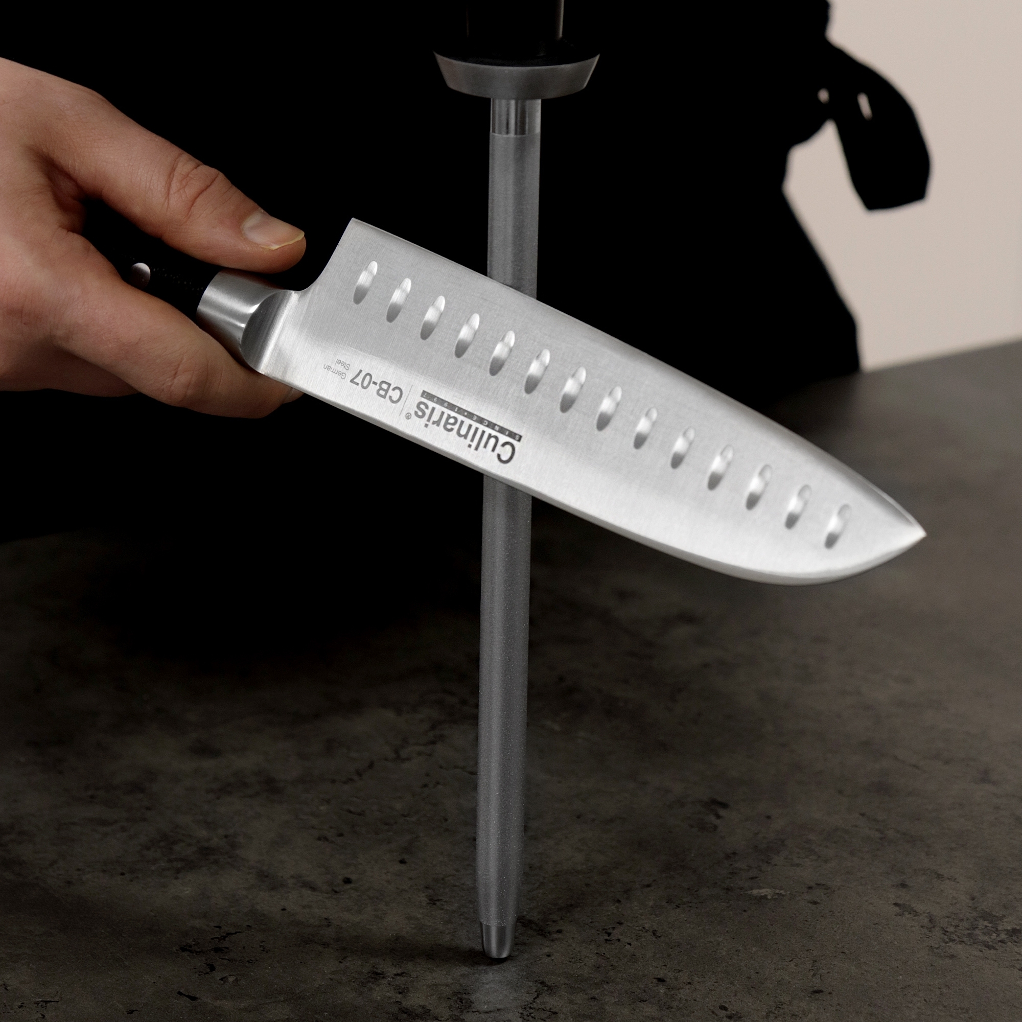 Sharpening rod - Black Series - 23 cm - CB-12 | Culinaris