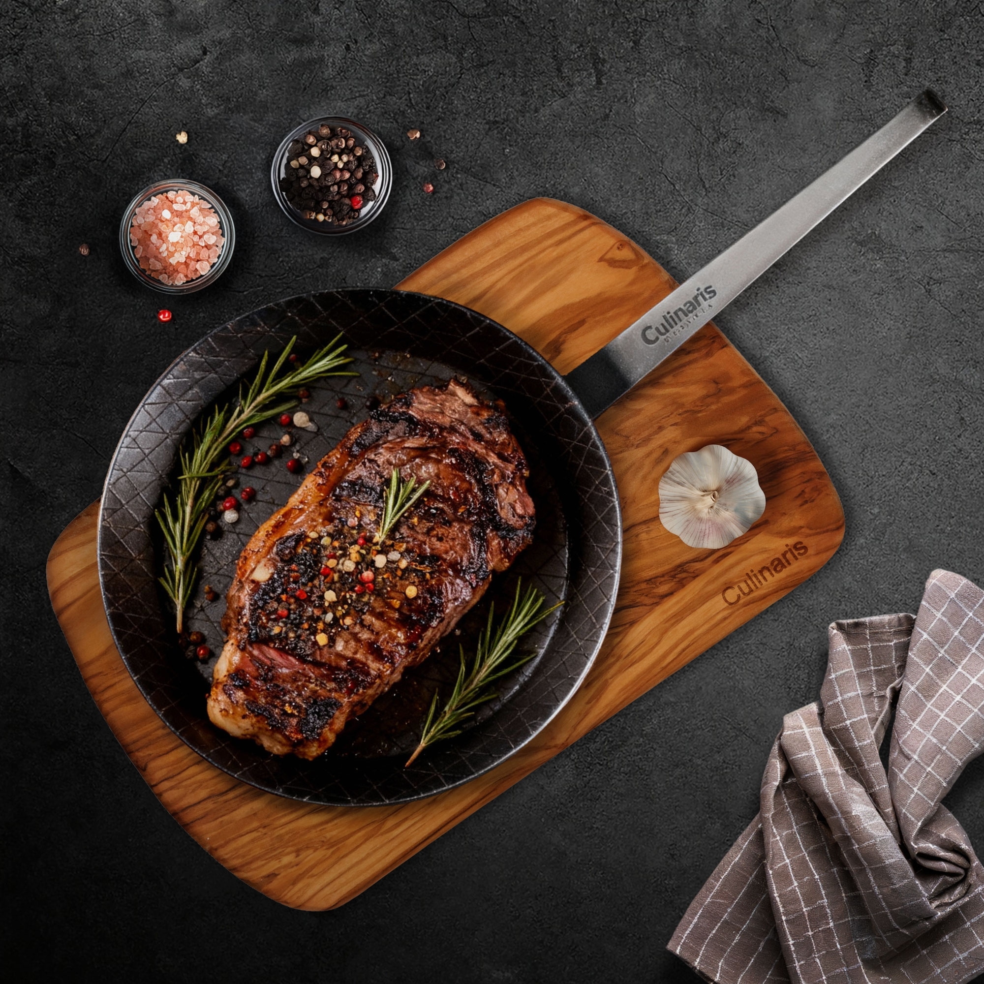 Steak Pan - Fierro Rustico - 24 cm | Culinaris