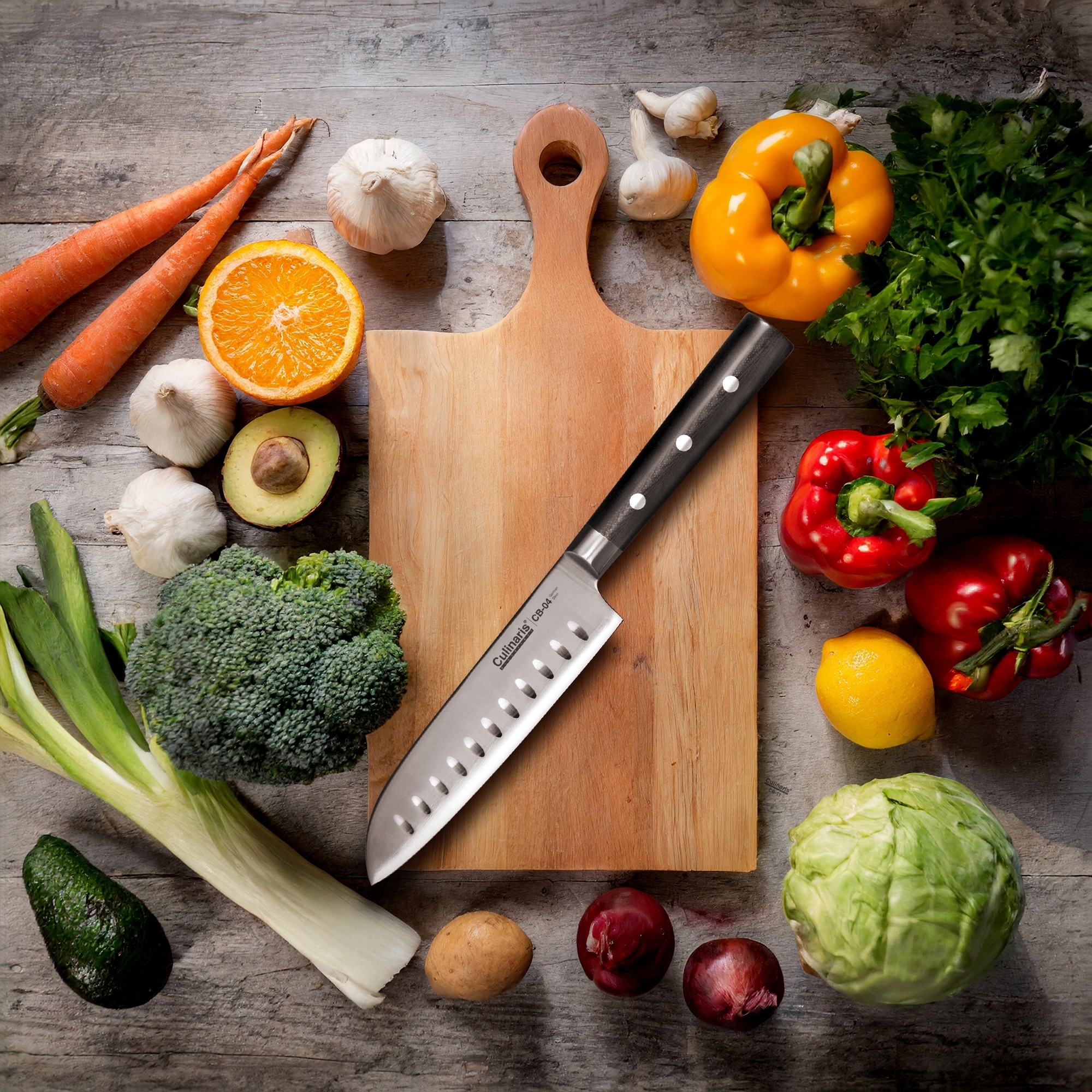 Santoku small - Black series - 13 cm - CB-04 | Culinaris