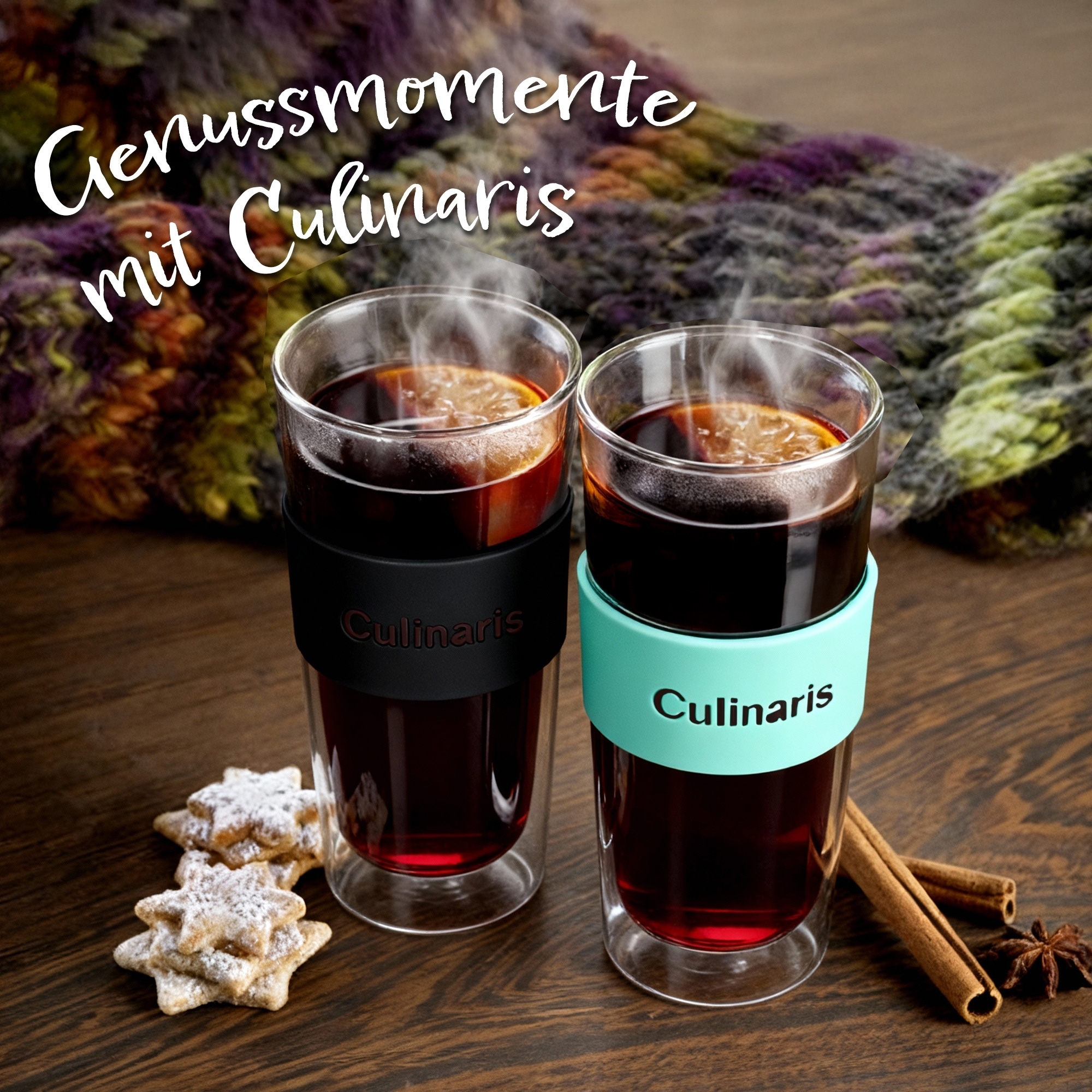 Glasmug - Portare - 420 ml - schwarz | Culinaris