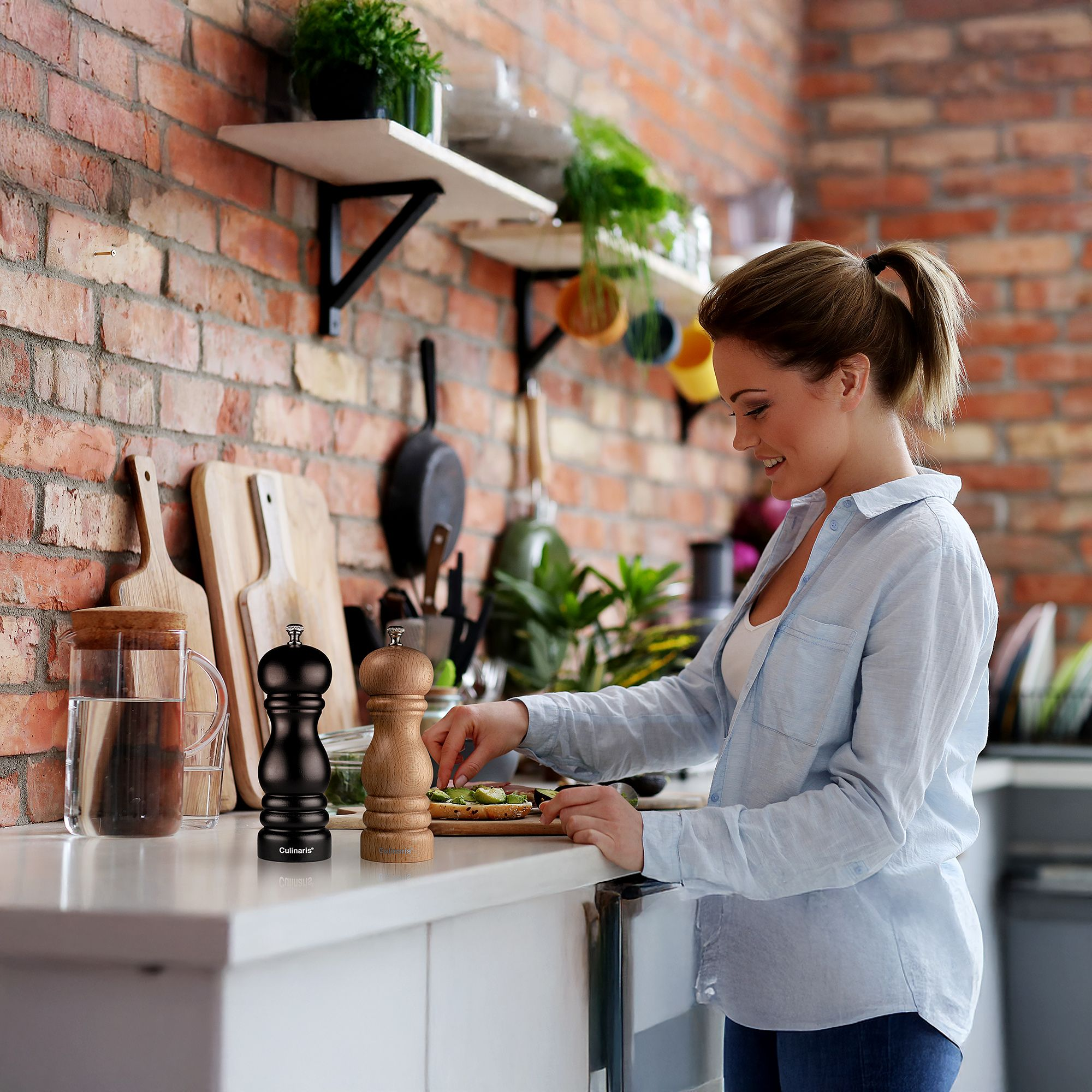 Pfeffer- & Salzmühle Set - Molina - 18 cm - | Culinaris