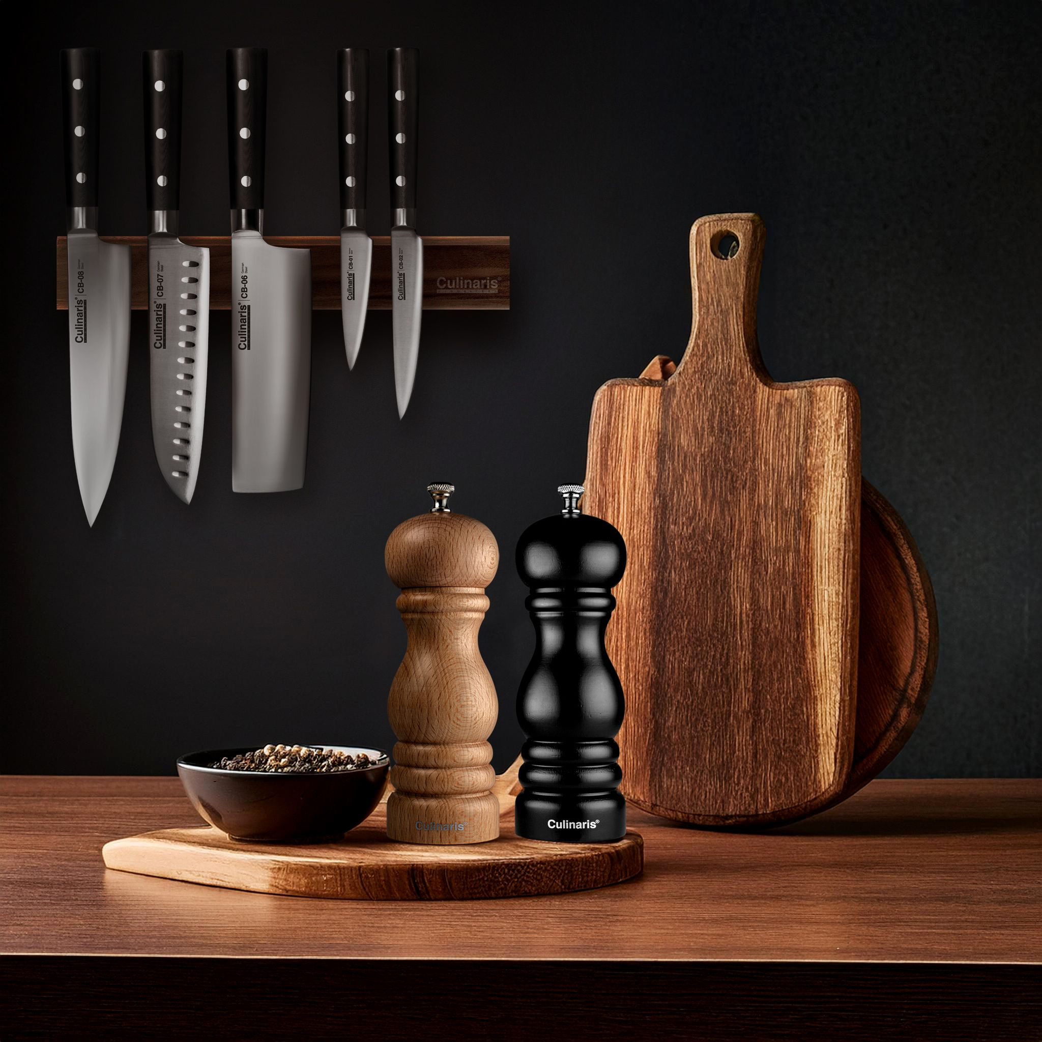 Pfeffer- & Salzmühle Set - Molina - 18 cm - | Culinaris