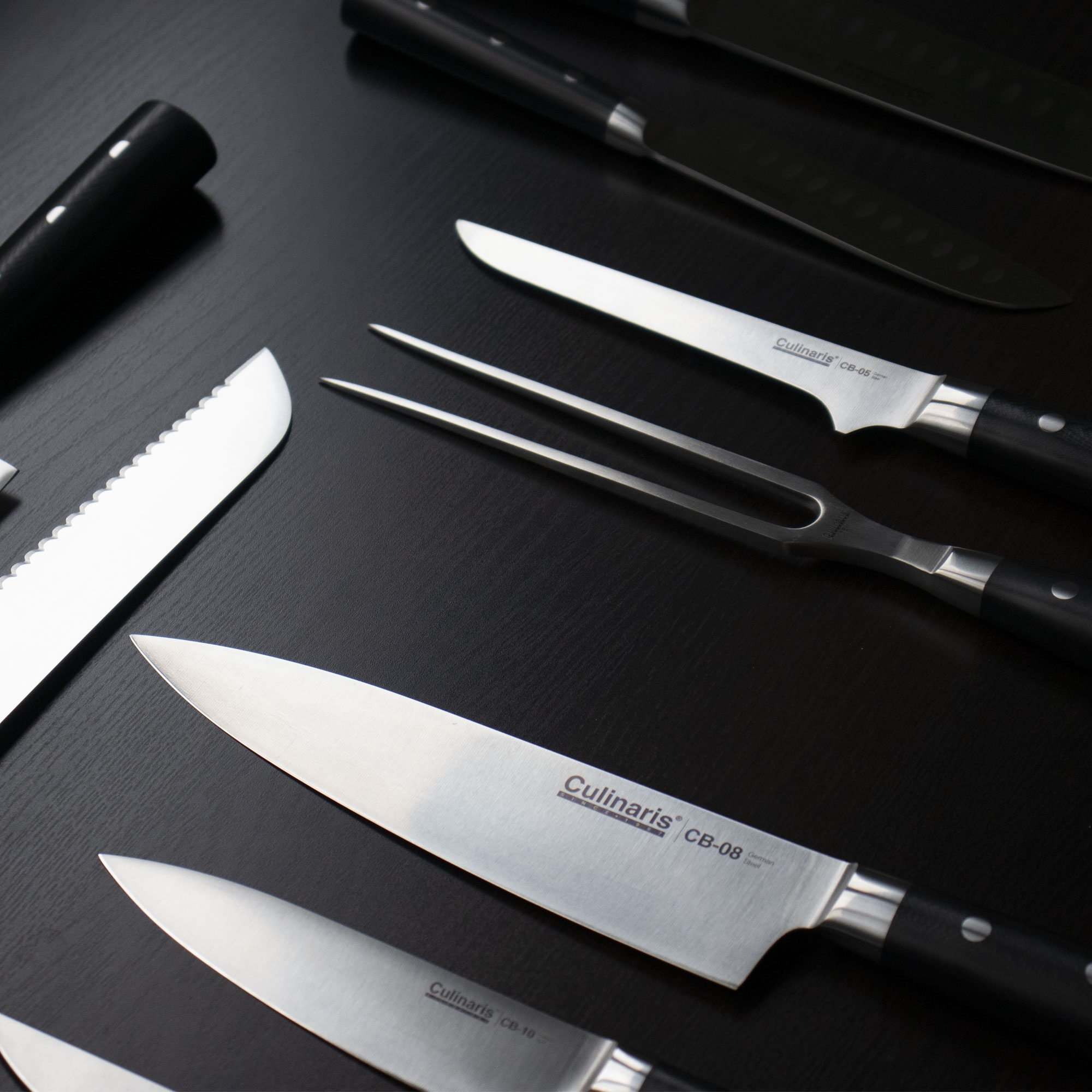 Meat fork - Black series - 19 cm - CB-11 | Culinaris