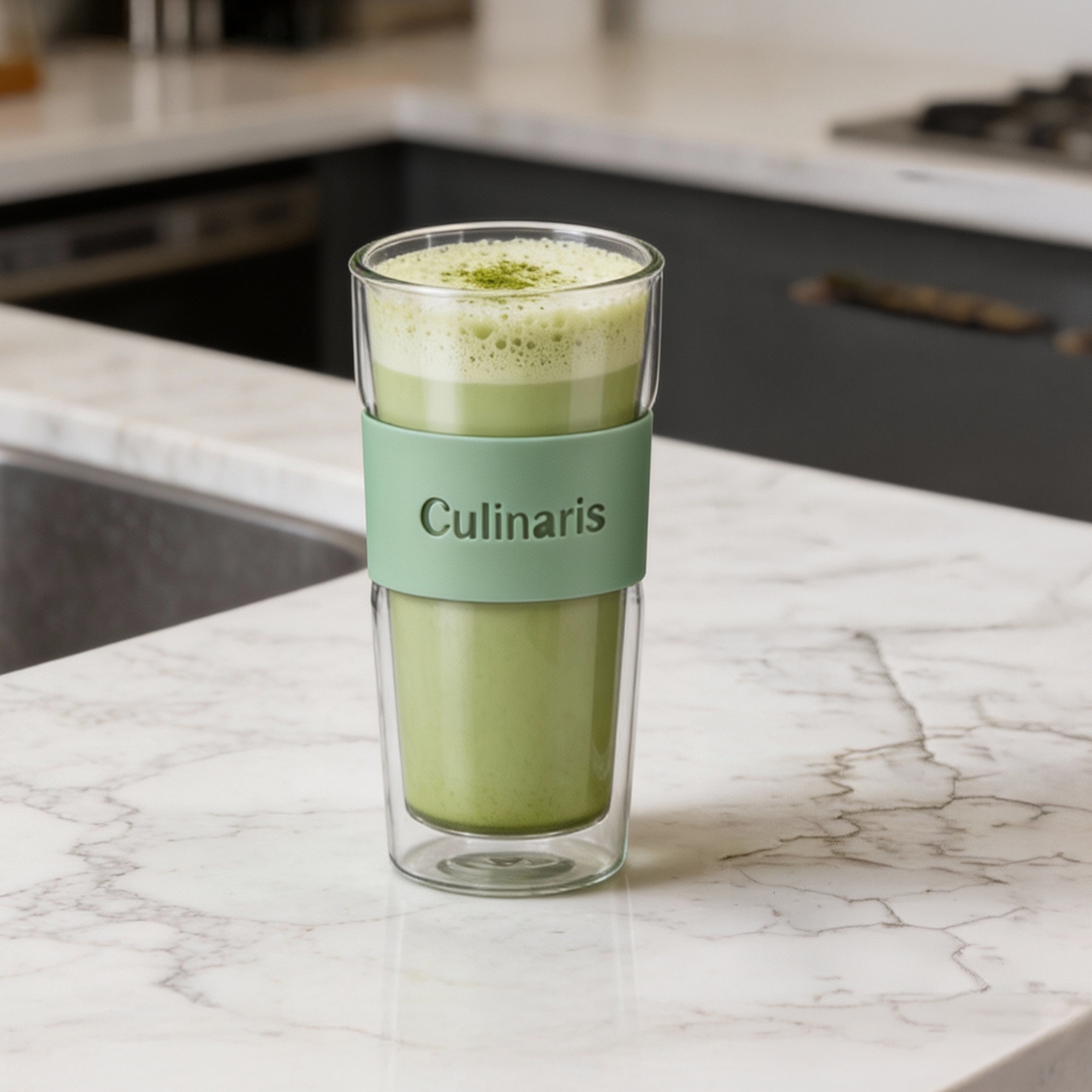 Doppelwandiges 2er Glasset - Portare - 420 ml - Becher - mint | Culinaris